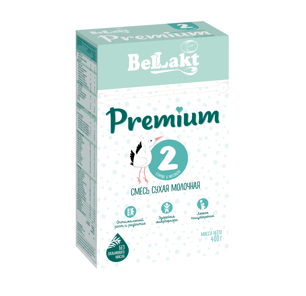 Смесь сухая молочная для питания детей раннего возраста "Bellakt Premium 2"